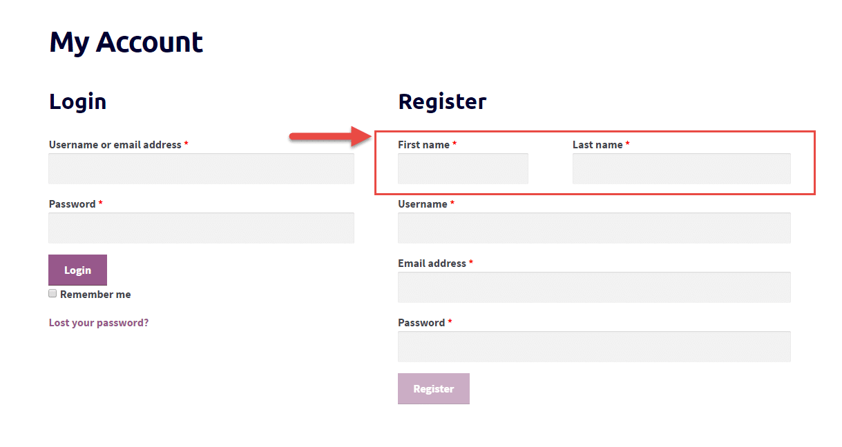Account Signup Form