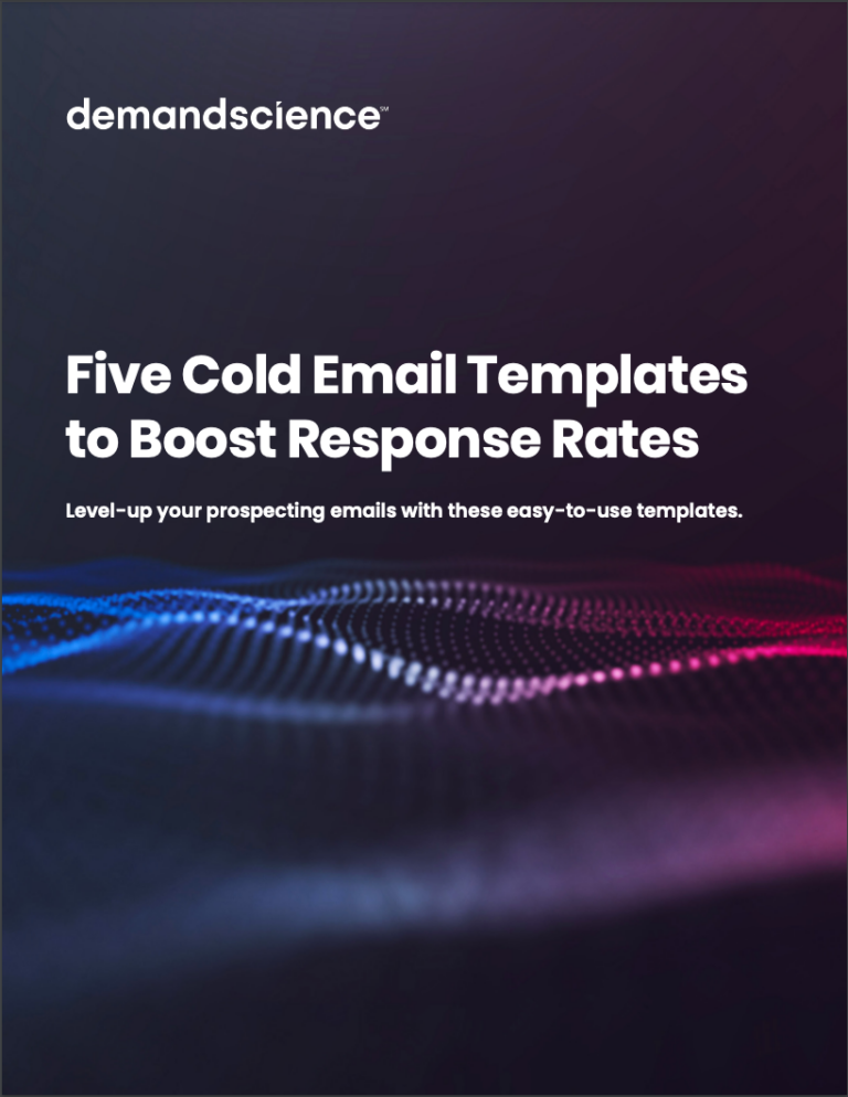 Cold Email Templates To Boost Response Rates - DemandScience