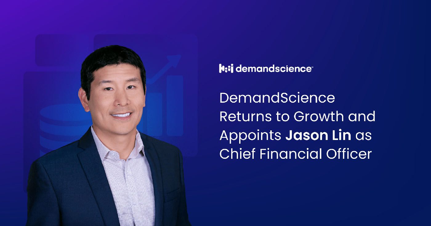 DemandScience Returns to Growth and Appoints Jason Lin as Chief Financial Officer
