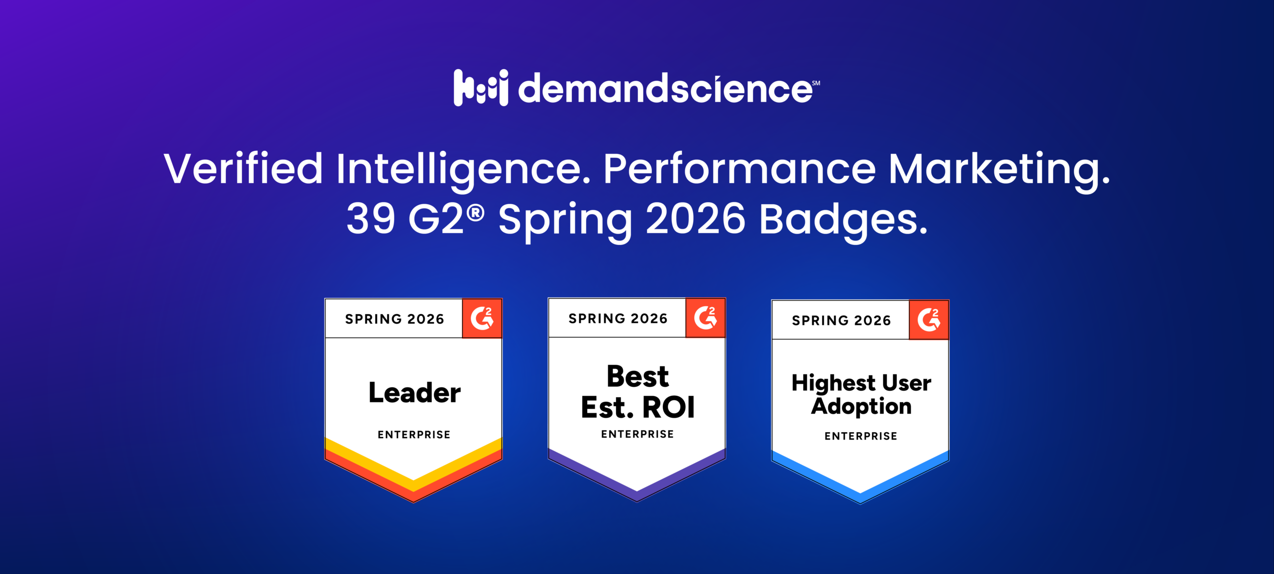 DemandScience Earns 39 Badges and 18 Top-3 Rankings for Precision Performance Marketing in G2® Spring 2026 Reports